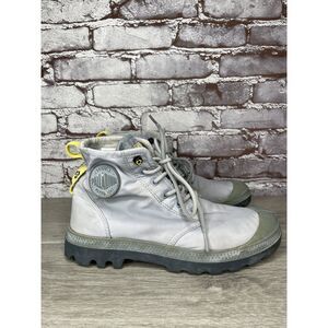 Palladium Pampa Travel Lite Slate Gray Combat Mesh Boots Men Sz 7M US/40EU W8.5M
